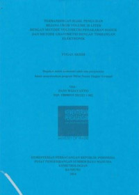 Perbandingan hasil pengujian bejana ukur volume 20 liter dengan metode volumetri penakaran masuk dan metode gravimetri dengan timbangan elektronik