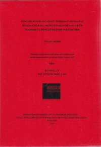 Pengaruh suhu ruangan terhadap pengujian bejana ukur 10 l menggunakan bejana ukur standar 5 l dengan metode volumetrik