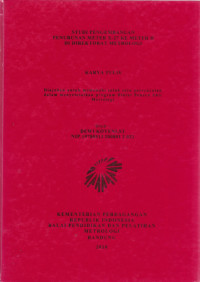Studi pengembangan penurunan meter x-27 ke meter H di Direktorat Metrologi
