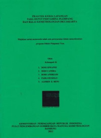 Praktek kerja lapangan pada depot pertamina plumpang dan balai kemetrologian DKI Jakarta