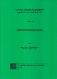 Peningkatan Pemahaman Masyarakat Tentang Kegiatan Metrologi Legal Di Kabupaten Maluku Tenggara