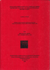 Pengaruh error Konstatanta Terhadap error Meter kWh 1 FASA Kelas 2 Dengan Pengujian Metode Waktu