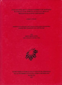 Analisis pengaruh variasi temperatur terhadap kalibrasi anak timbangan kelas f1 dengan menggunakan mass comparator