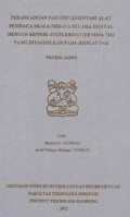 Perancangan dan implementasi alat pembaca skala neraca secara digital dengan sensor ACCELEROMETER MMA 7361 yang ditampilkan pada display 2x16