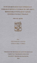 Studi keakurasian dan kepresisian terhadap sistem ATG ENRAF 854 tipe SERVO berdasarkan pengaruh variasi temperatur dan tekanan