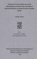 Deteksi putaran piringan untuk pengembangan prototipe test bench meter kwh dengan menggunakan sensor optik
