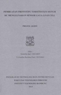 Pembuatan prototipe torsitester motor DC menggunakan sensor gaya load cell