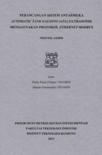 Perangkat sistem antarmuka automatic tank gauging (ATG) ultrasonik menggunakan protokol ethernet modbus