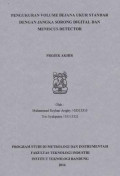 Pengukuran volume bejana ukur standar dengan jangka sorong digital dan meniscus detertor