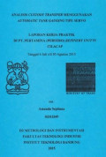Analisa custody transfer menggunakan automatic tank gauging tipe servo: Laporan kerja praktik di PT. Pertamina (PERSERO) refinery unit IV Cilacap tanggal 6 Juli s/d 30 Agustus 2015