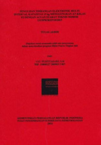 Pengaruh Timbangan Elektronik Multi Interval Kapasitas 15kg Menggunakan AT Kelas F2 Dengan Acuan Syarat Teknis Nomor 131/SPK/KEP/10/2015