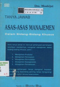 Tanya Jawab Asas-asas Manajemen Bidang-bidang Khusus