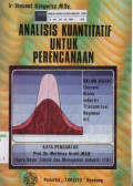 Analisis Kuantitatif untuk Perencanaan