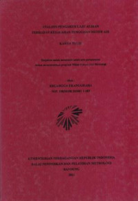 Analisis Pengaruh Laju Aliran Terhadap Kesalahan Pengujian Meter Air