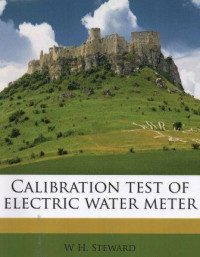 Calibration test of electric water meter