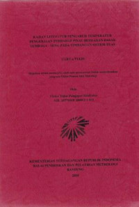 Kajian literatur pengaruh temperatur pengerjaan terhadap pisau berbahan dasar tembaga-seng pada timbangan sistem tuas