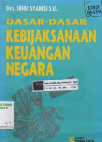 Dasar-dasar kebijaksanaan keuangan negara