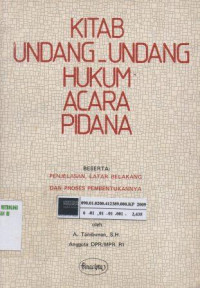 Kitab undang-undang hukum acara pidana