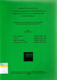 Laporan studi lapangan PT.Nestle Karawang Indonesia, UPTD metrologi legal Kabupaten Karawang dan unit pengelola metrologi Provinsi DKI Jakarta