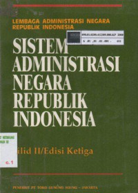 Sistem administrasi negara republik Indonesia jilid 2