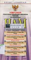 Himpunan peraturan perundang-undangan tentang pelanggaran HAM (Hak asasi manusia)